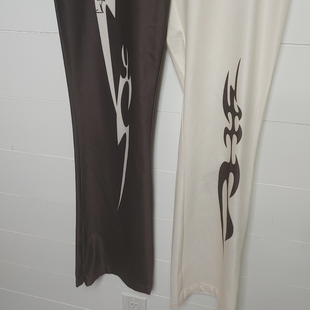 House Of Sunny Total Tribal Satin Pants Size L - Picture 4 of 10